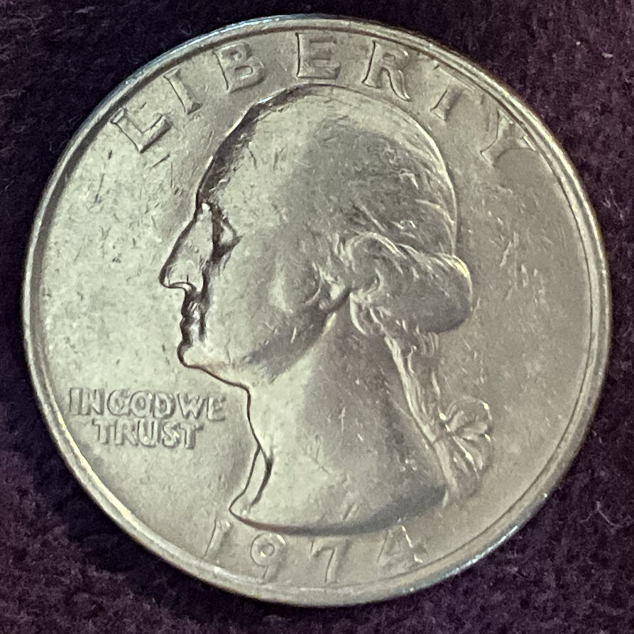 Quarter Washington 1974 20  coin collectible - Main Image 3