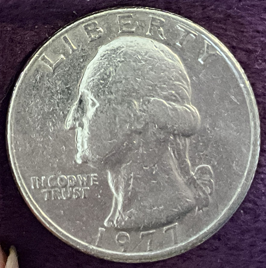 Quarter Washington 1977 1  coin collectible - Main Image 3