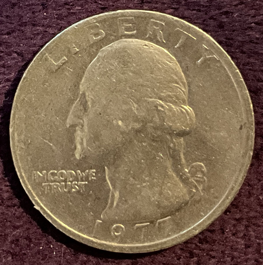 Quarter Washington 1977 8  coin collectible - Main Image 3