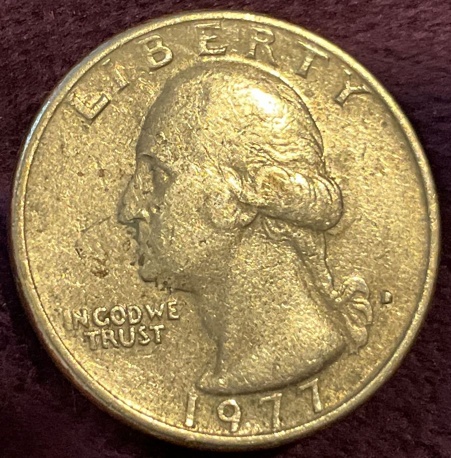 Quarter Washington 1977 D 1  coin collectible - Main Image 3
