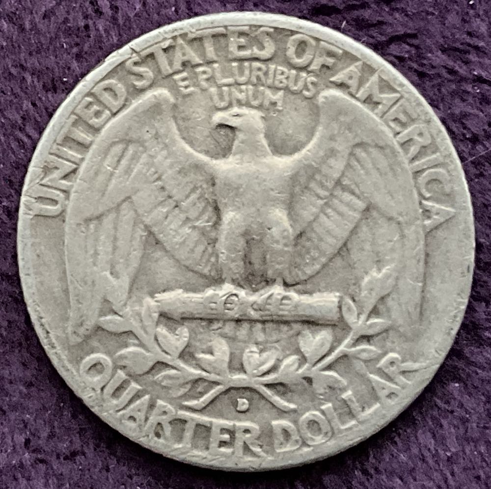 1953 D Washington Quarter  coin collectible - Main Image 2