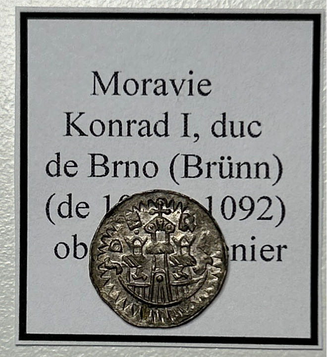 Bohemia Cach 367 1/2 denarus Otto Konrad I Moravsky  coin collectible - Main Image 2