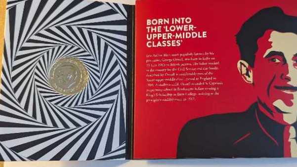 England George Orwell 2 Pound 2025 Coin  coin collectible - Main Image 4