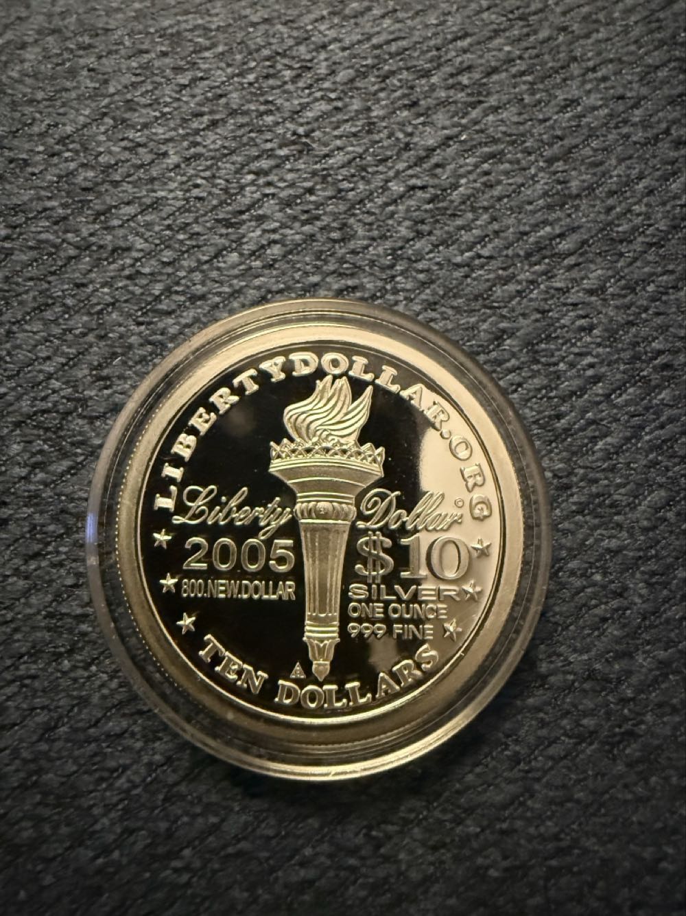 Liberty $10 Silver Coin  coin collectible - Main Image 2