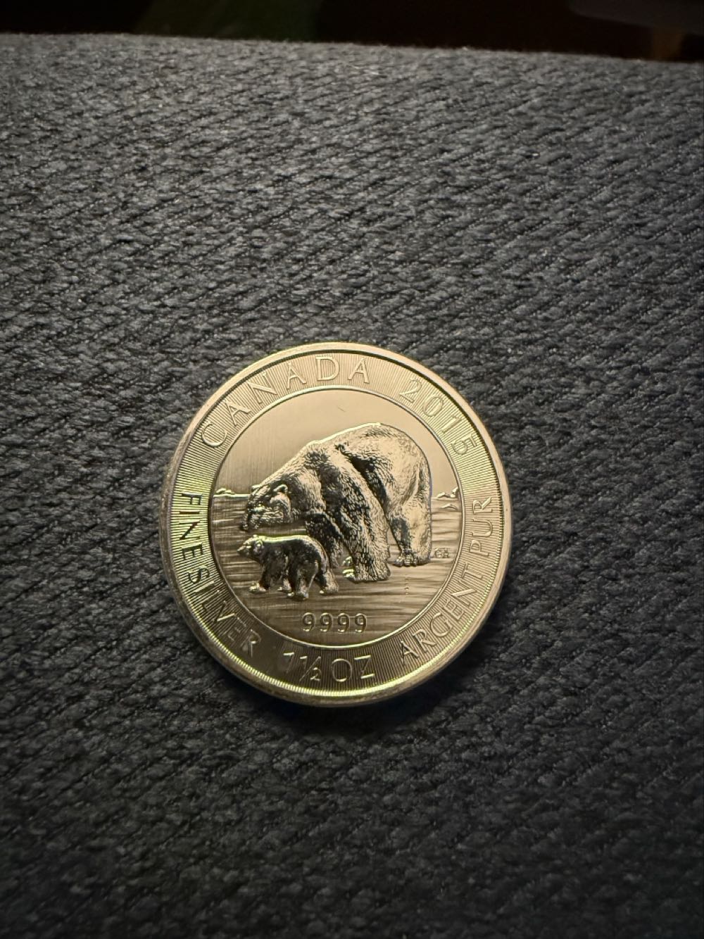 Canada 8 Dollar Silver 2015 Polar Bear  coin collectible - Main Image 2