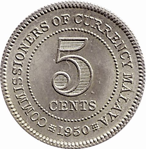 ¢5 | 1948 Malaya  coin collectible - Main Image 2