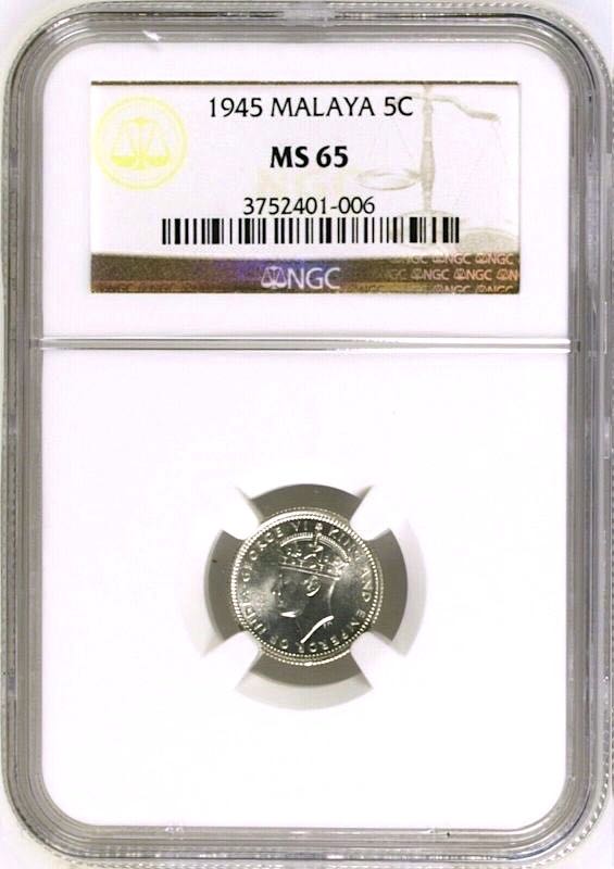 ¢5 | 1939 Malaya  coin collectible - Main Image 3