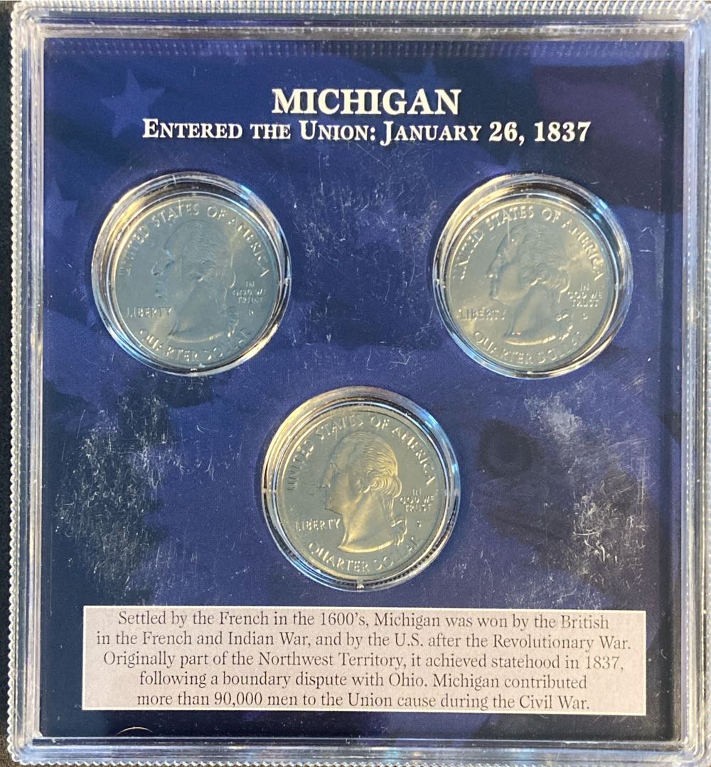 Michigan State Quarter First Day Of Mint Proof Set  coin collectible - Main Image 2