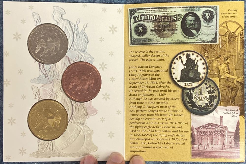 1871 Indian Princess Dollar Book  coin collectible - Main Image 3