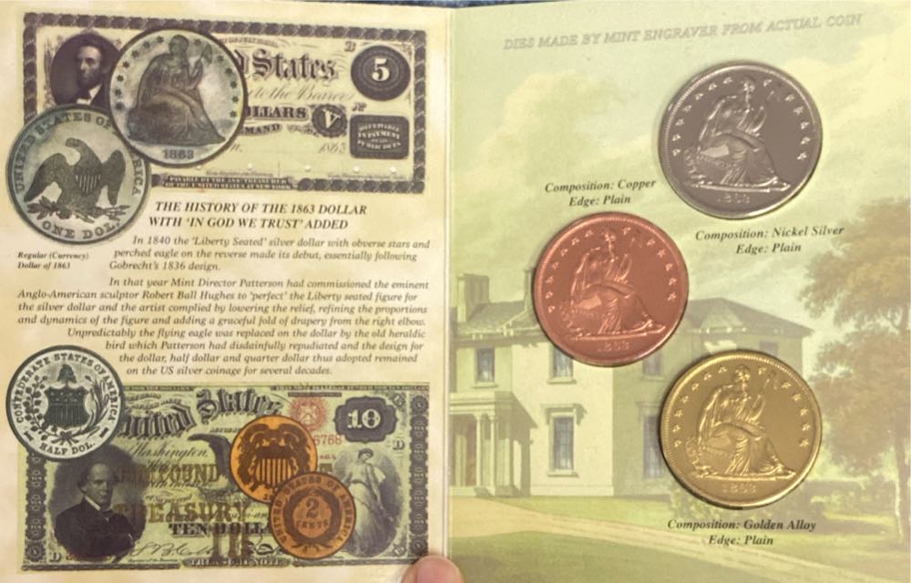 1863 Transitional Dollar Book   coin collectible - Main Image 2