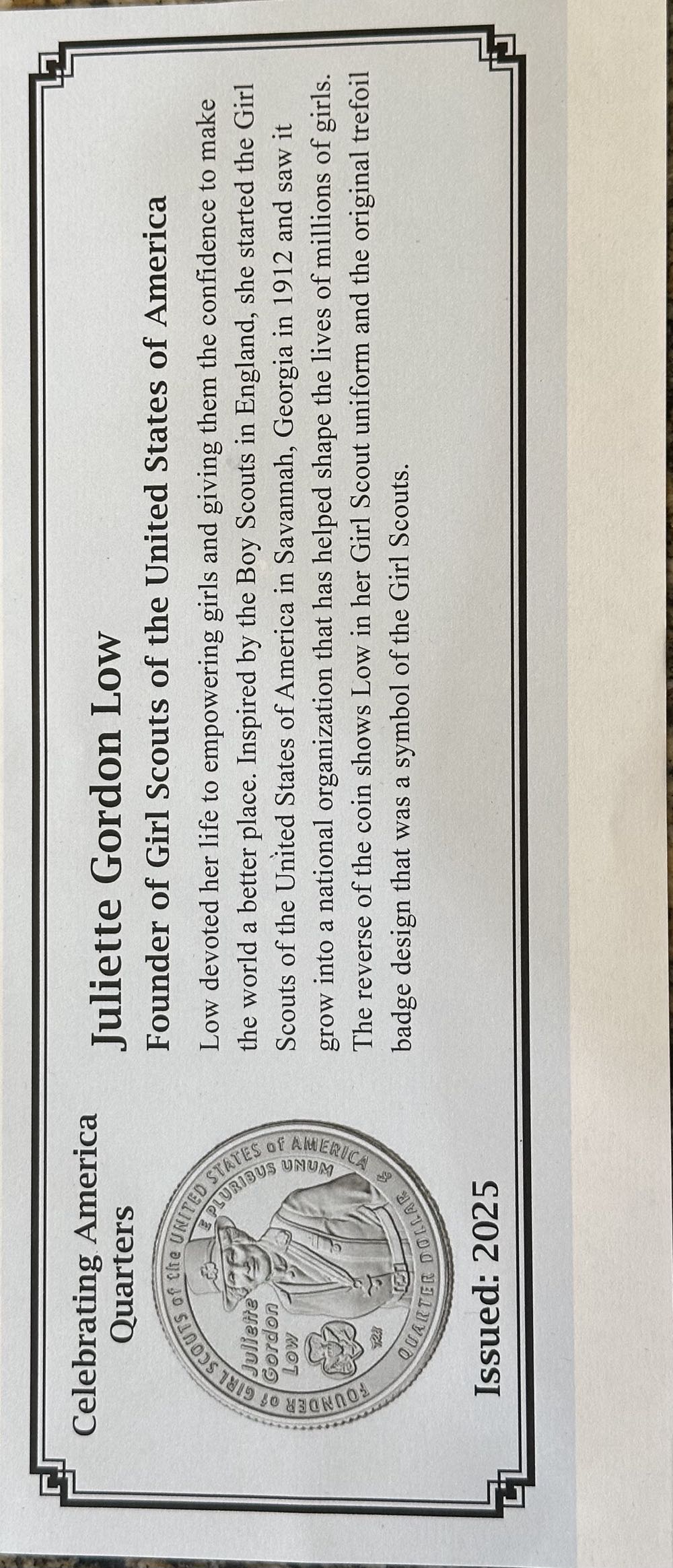 Quarter American Women  coin collectible - Main Image 4