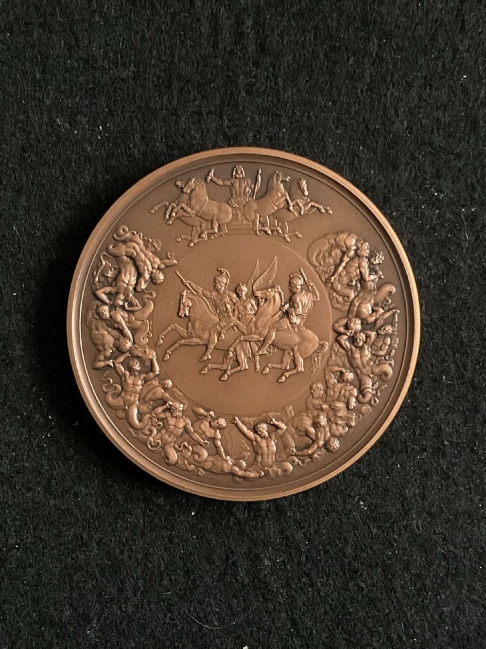 175th Anniversary Of The Battle Of Waterloo Medal  coin collectible - Main Image 2