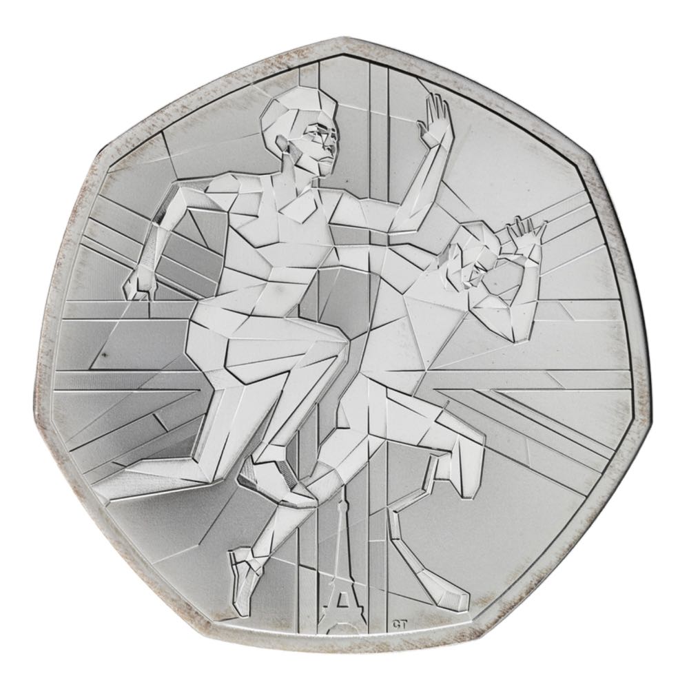 Team GB and ParalympicsGB 2024 50p Silver Proof Trial Piece  coin collectible - Main Image 3