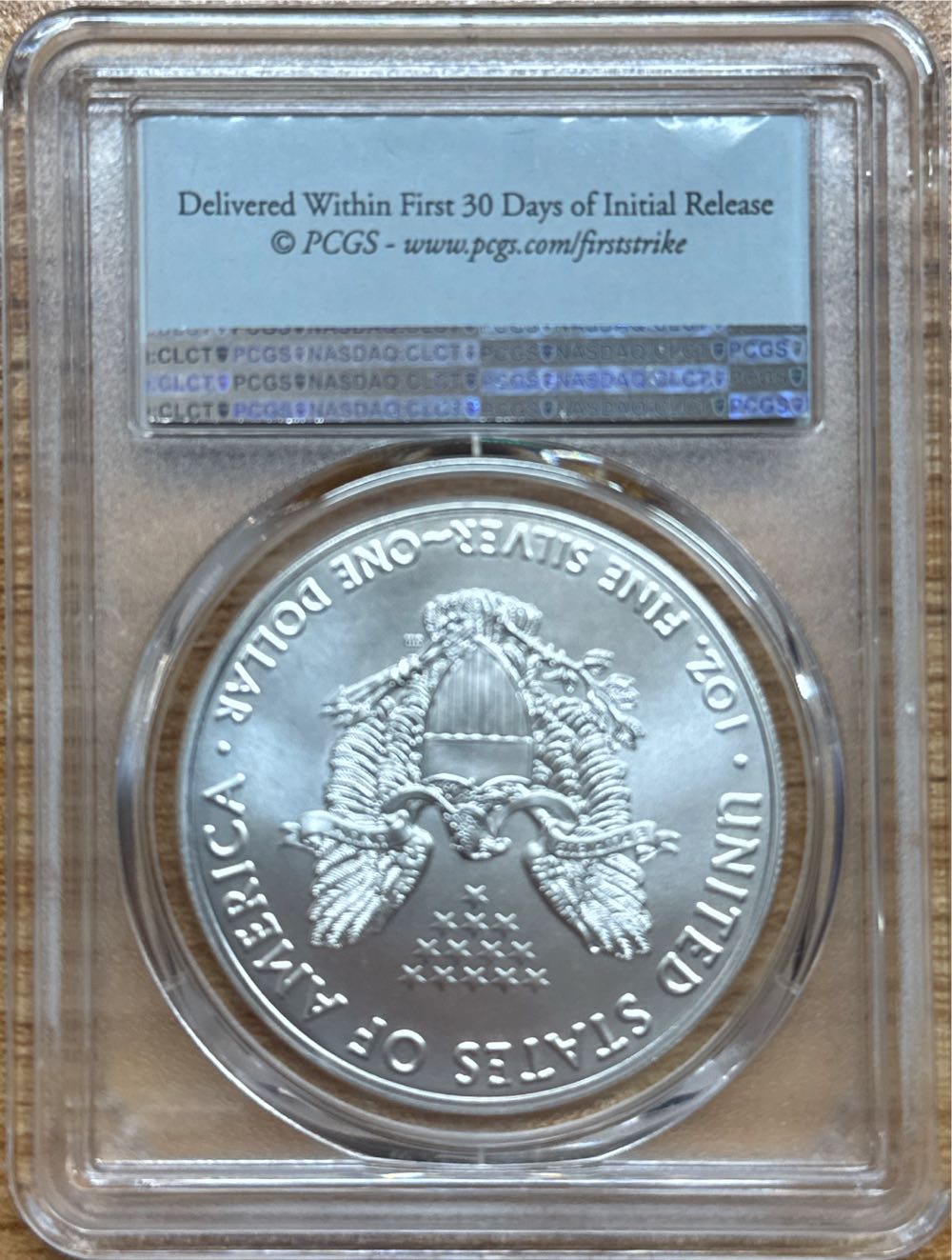 2019 Silver Eagle MS70  coin collectible - Main Image 2