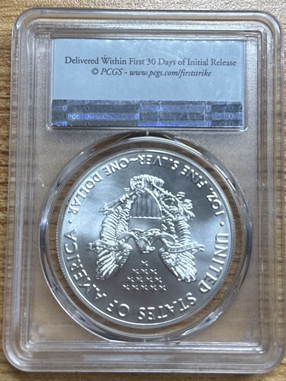 2018 Silver Eagle MS70  coin collectible - Main Image 2