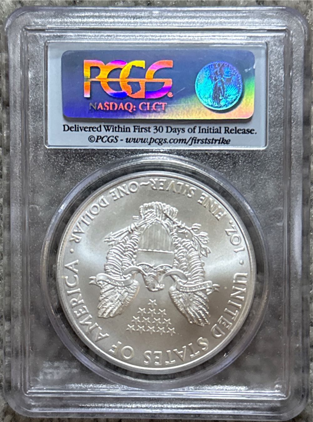 2010 Silver Eagle MS70  coin collectible - Main Image 2