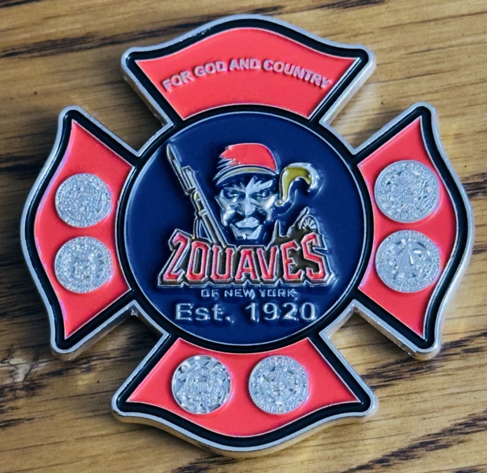 FDNY Zouves   coin collectible - Main Image 2