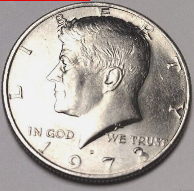 1973 Kennedy 1/2 Dollar  coin collectible - Main Image 4