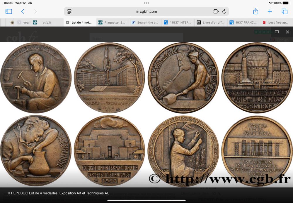 Exposition Art et Techniques - Ceramics Medal  coin collectible - Main Image 2
