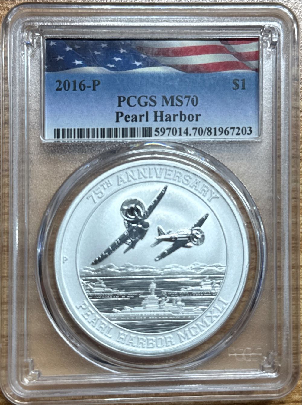 MS70 Pearl Harbor  coin collectible - Main Image 2