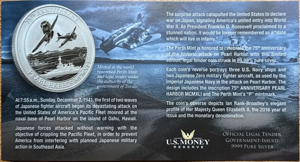 MS70 Pearl Harbor  coin collectible - Main Image 4