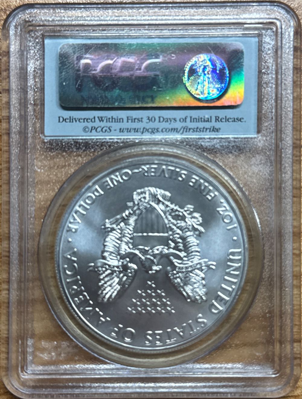 2011 MS70 Silver Eagle  coin collectible - Main Image 2