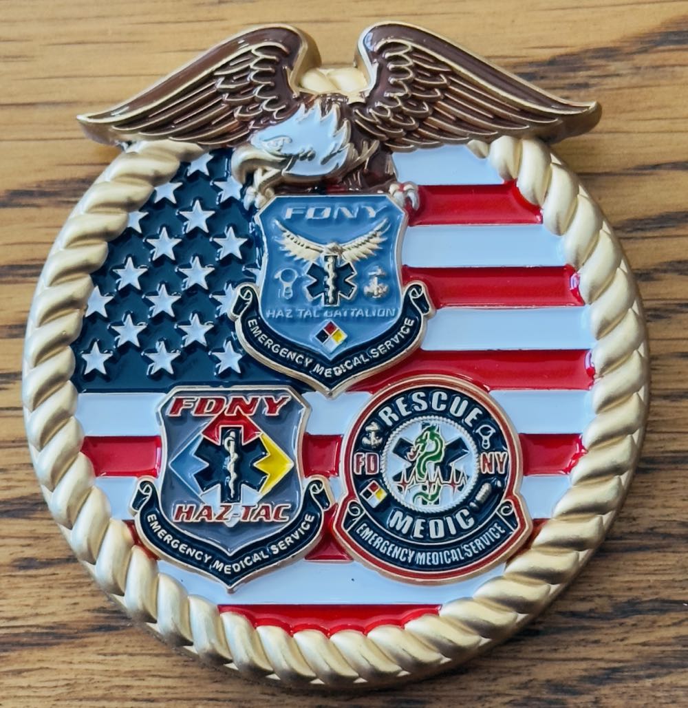 FDNY EMS SOC  coin collectible - Main Image 2