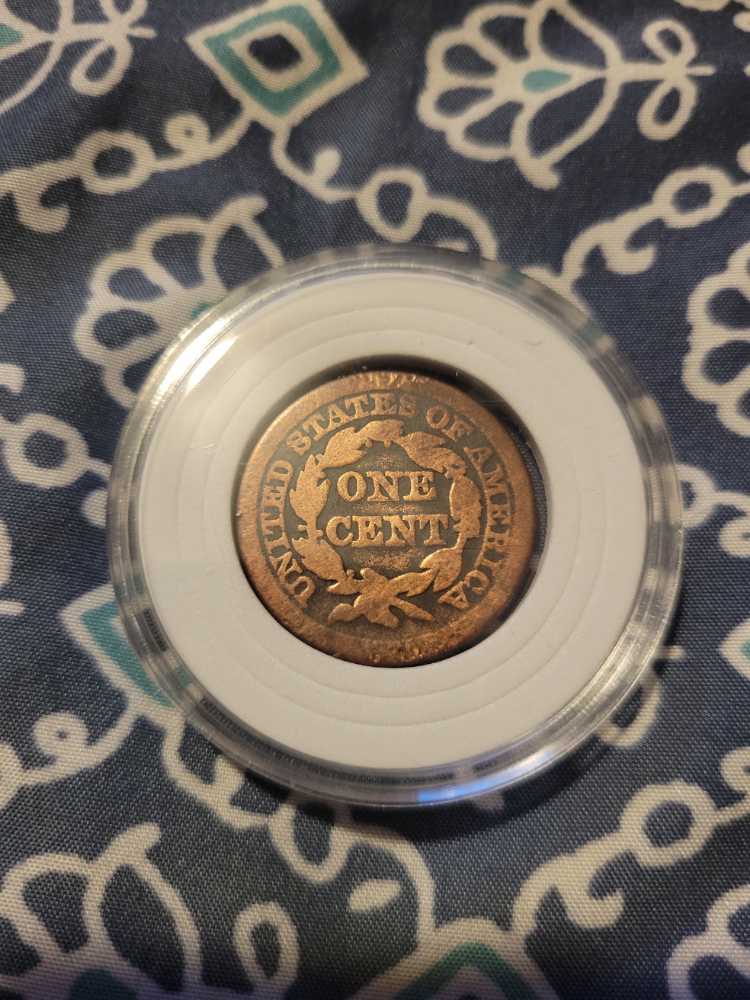 Large One Cent 1848  coin collectible - Main Image 2