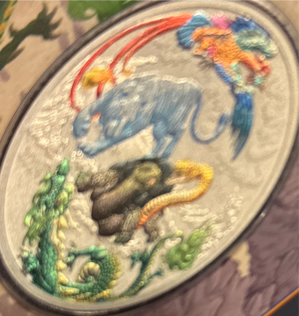 2024 Myths and Legends -  Four Guardians Blue Colour  coin collectible - Main Image 2