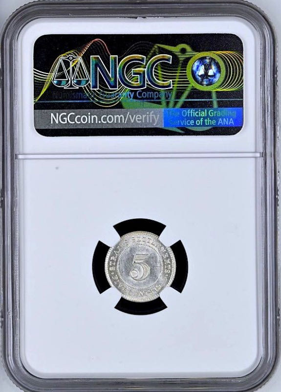 ¢5 | 1910 Straits NGC  coin collectible - Main Image 4