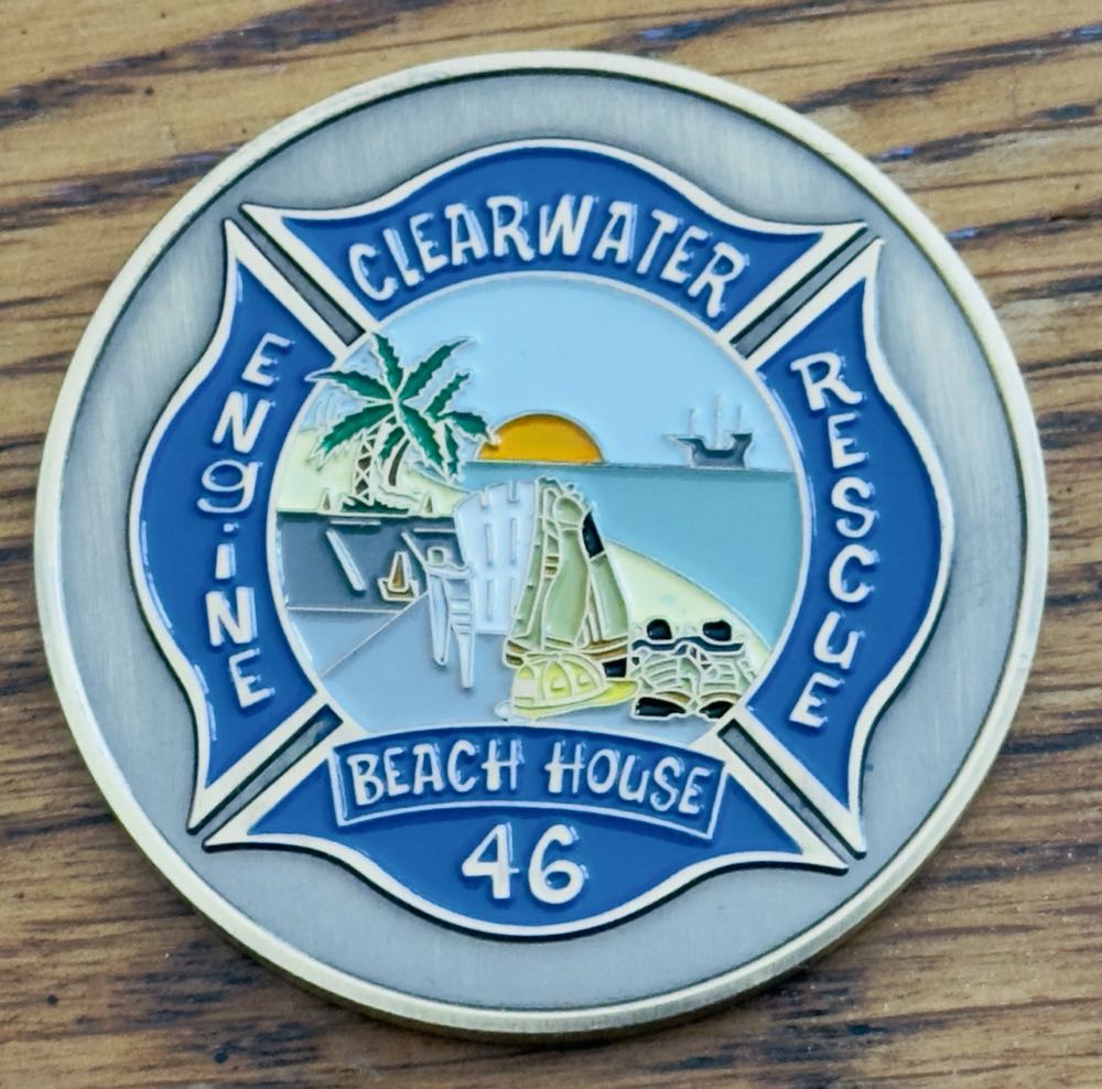 Clearwater, FL Station 46  coin collectible - Main Image 2