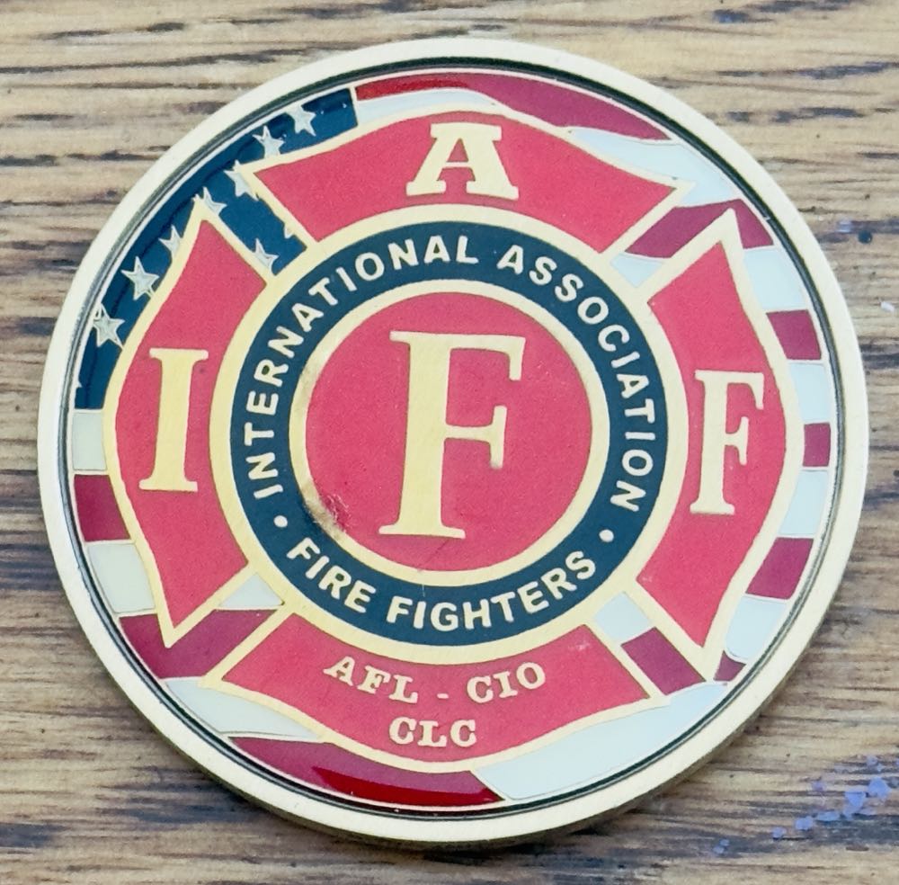 Boeing Fire Drpartment (Gold)  coin collectible - Main Image 2
