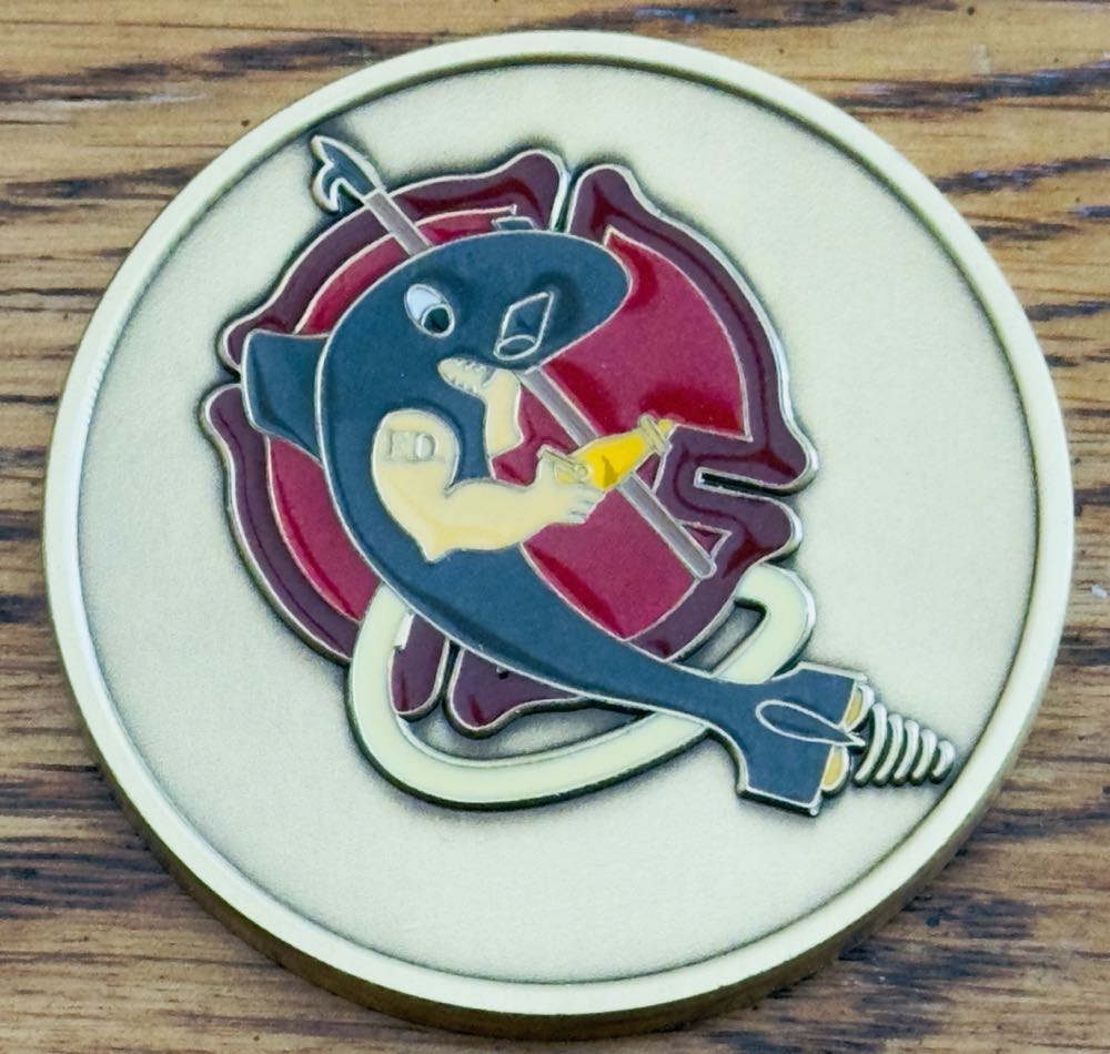 Electric Boat Fire Department  coin collectible - Main Image 2