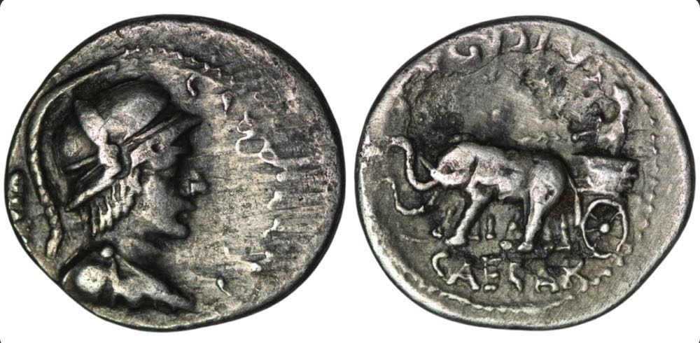 Augustus (27 BC-AD 14). Rome L. Aquillius Florus, moneyer. AR Denarius  coin collectible - Main Image 3