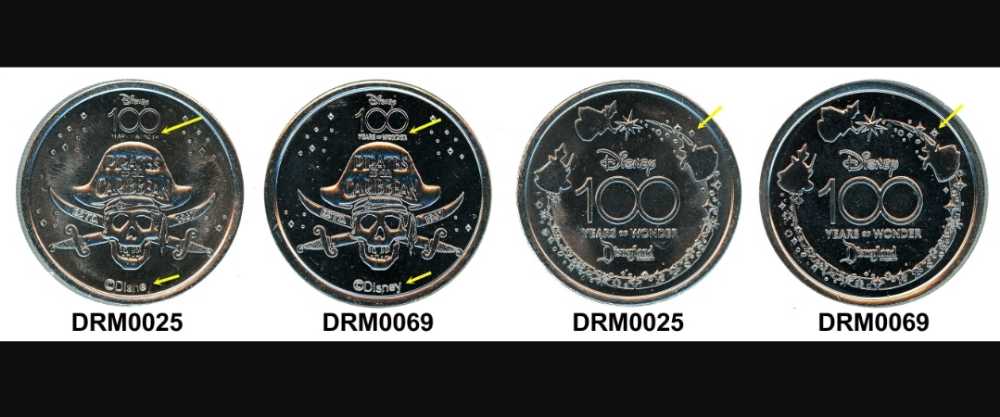 Disney 100 Years Of Wonder Pirates Of The Caribbean Skull And Swords  coin collectible - Main Image 4