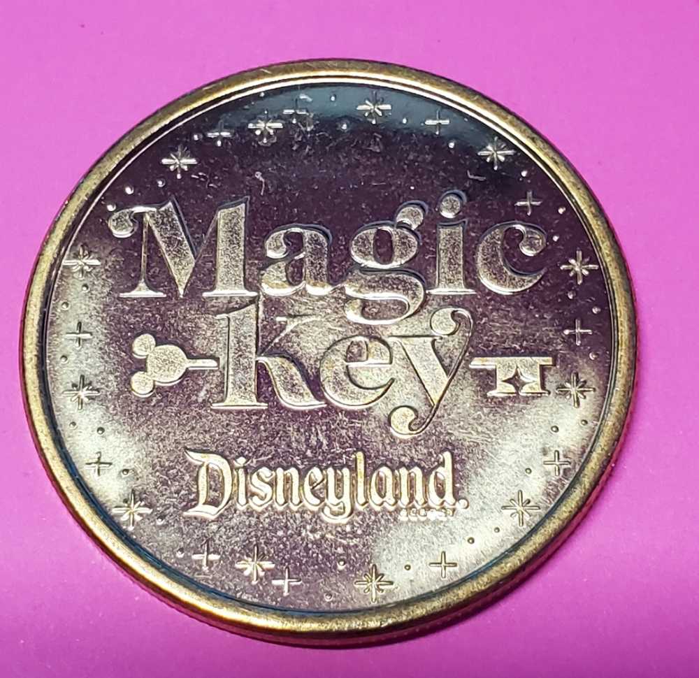 Disney Magic Key Medallion Disneyland Resort Sign  coin collectible - Main Image 2