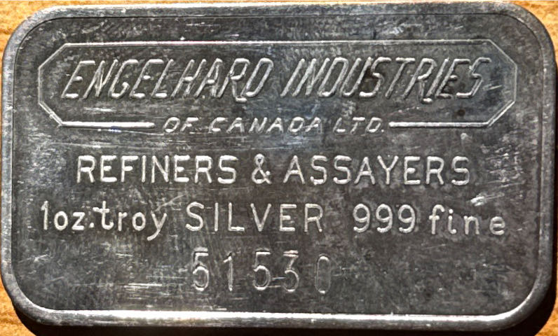 Engelhard Industries Silver Bar   coin collectible - Main Image 2