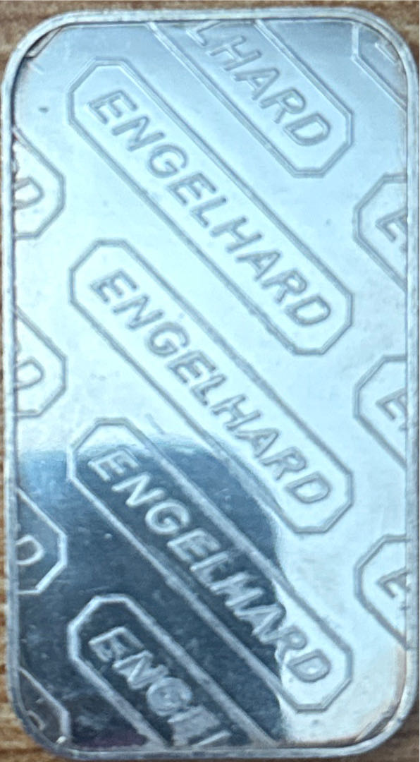 Engelhard Wide E Top of Globe 1 oz Bar  coin collectible - Main Image 2