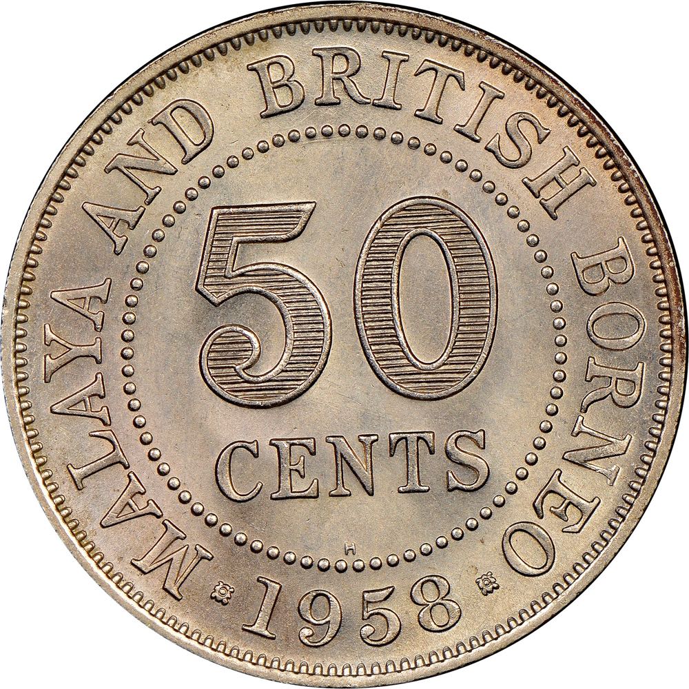 ¢50 | 1958H Malaya NGC  coin collectible - Main Image 2