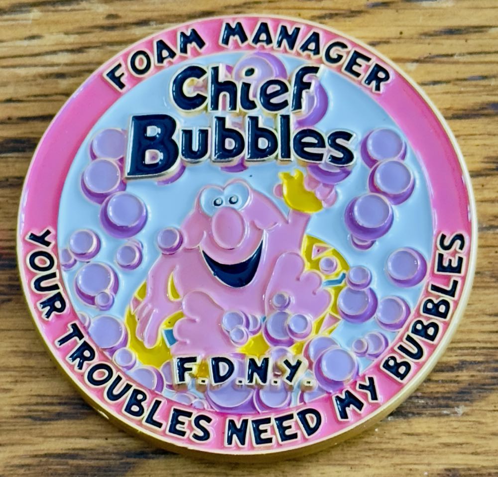 FDNY Foam “Mr. Bubbles”  coin collectible - Main Image 2