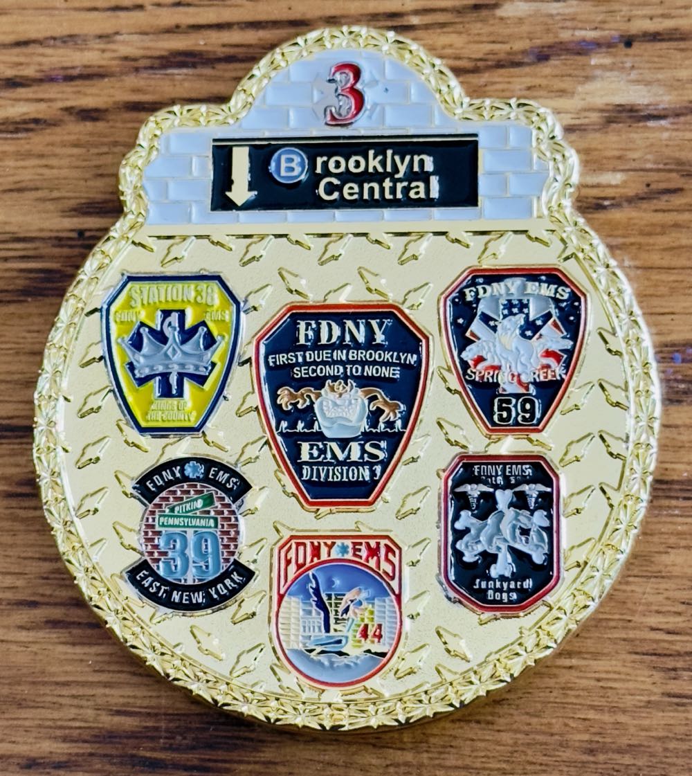 FDNY EMS Division 3 - Brooklyn Central  coin collectible - Main Image 2