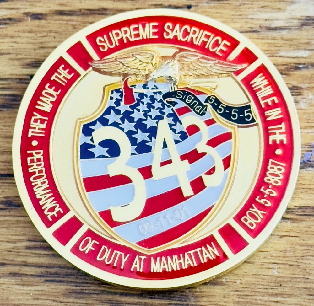 FDNY FF Memorial Day 2002  coin collectible - Main Image 2