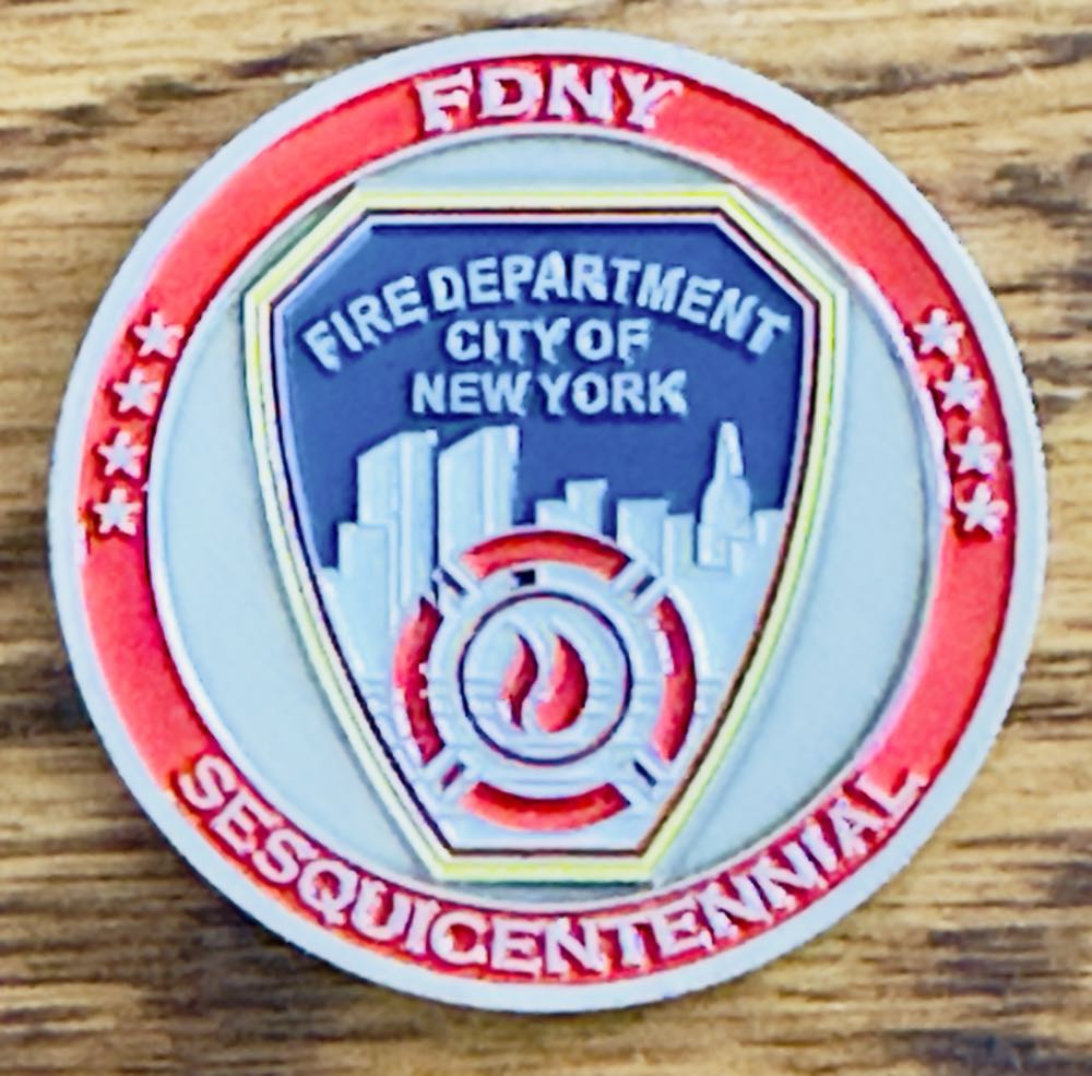 FDNY 150th Anniversary  coin collectible - Main Image 2