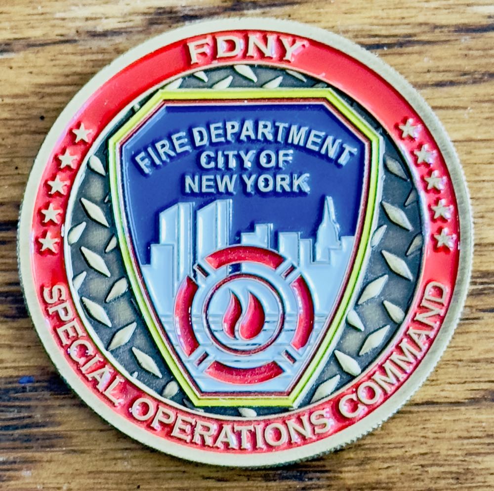 FDNY SOC  coin collectible - Main Image 2