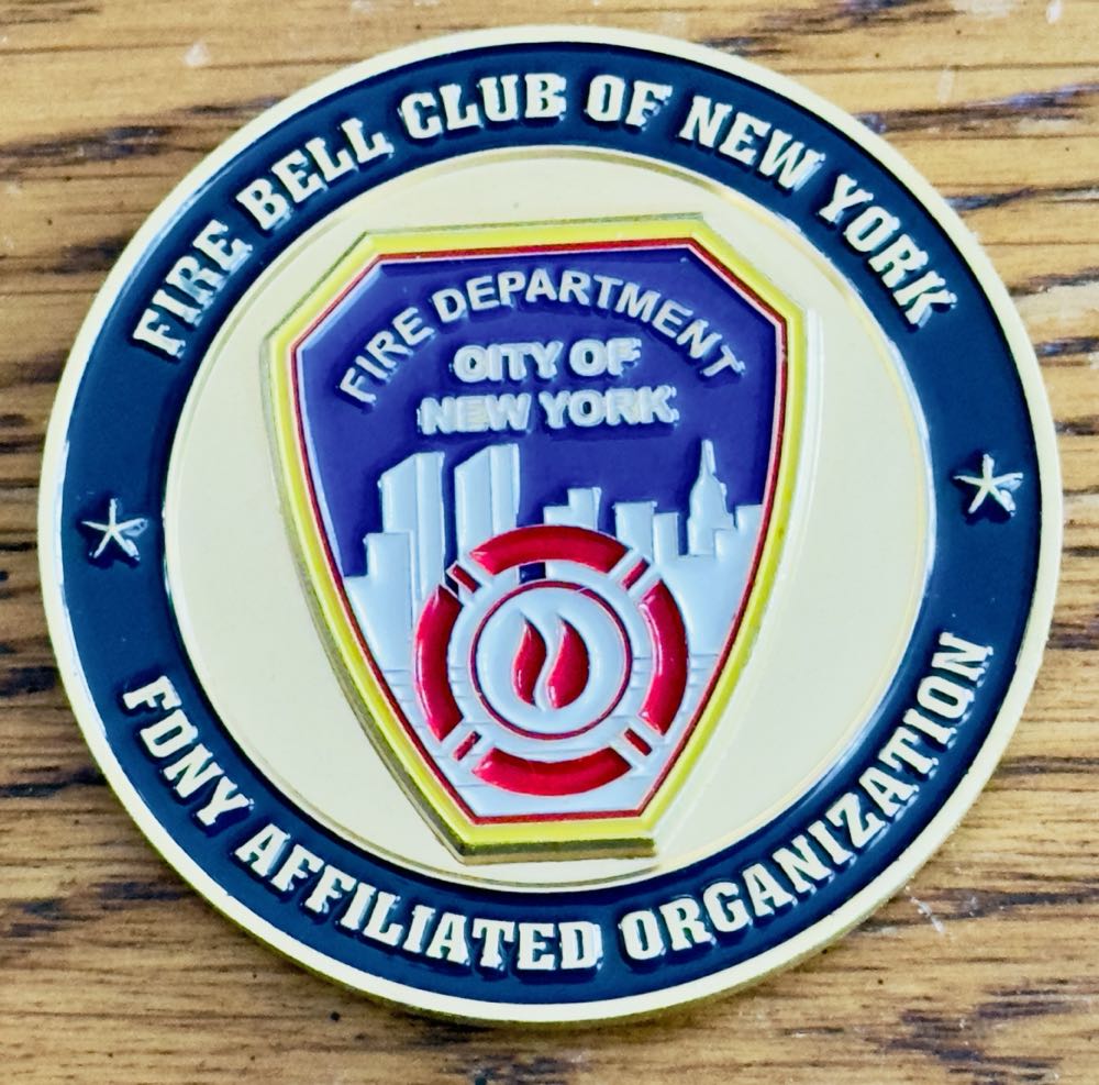 FDNY Fire Bell Club   coin collectible - Main Image 2