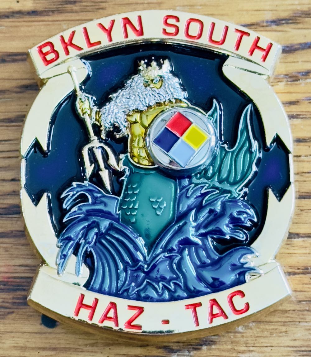 FDNY HAZ TAC Brooklyn South  coin collectible - Main Image 2