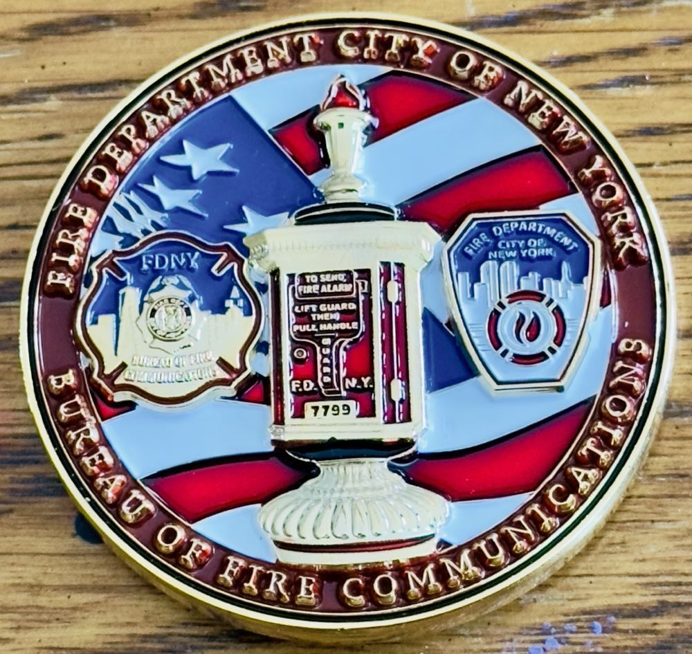 FDNY Fire Commuunications  coin collectible - Main Image 2