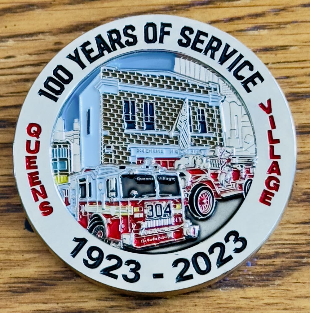 FDNY E304 - 100th Anniversary  coin collectible - Main Image 2