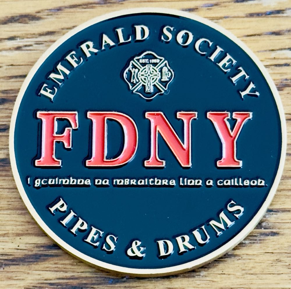 FDNY Emerald Society   coin collectible - Main Image 2