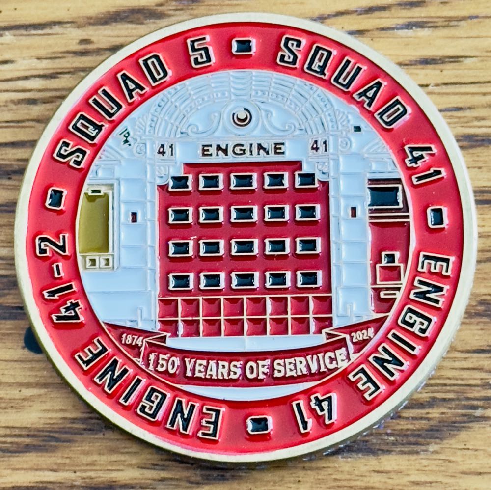 FDNY SQ41  coin collectible - Main Image 2
